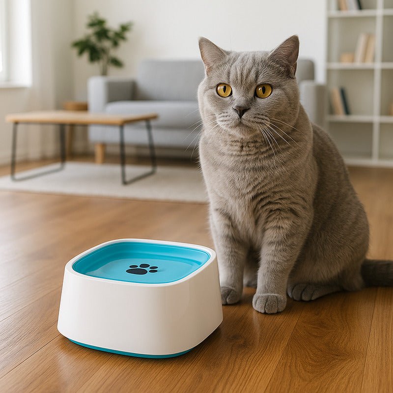 Gamelle anti éclaboussure bleu