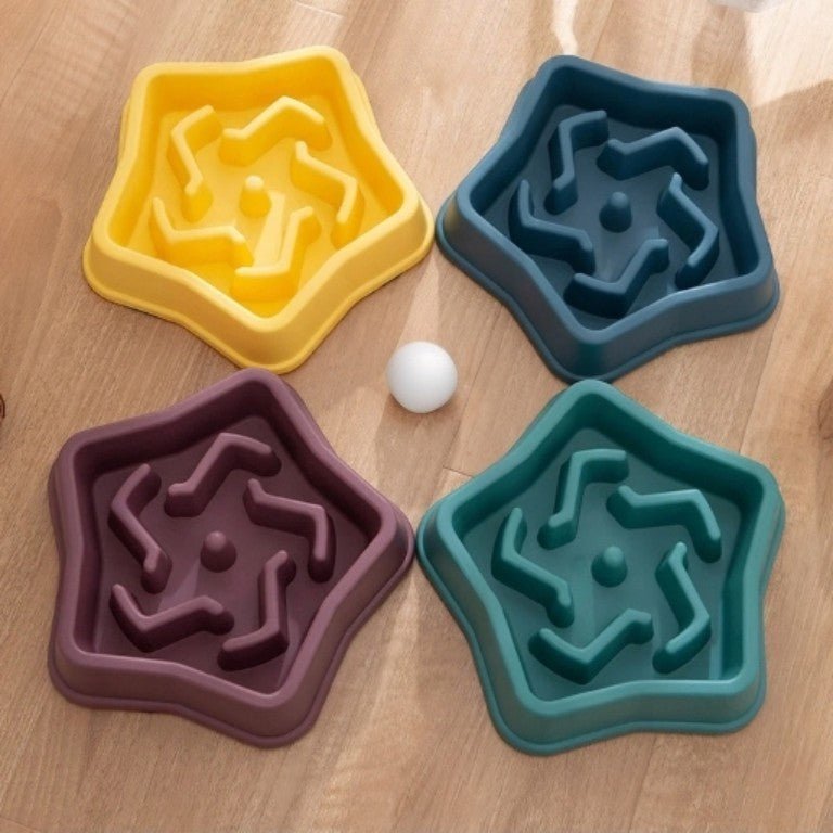 Gamelle anti glouton ensemble 4 couleurs