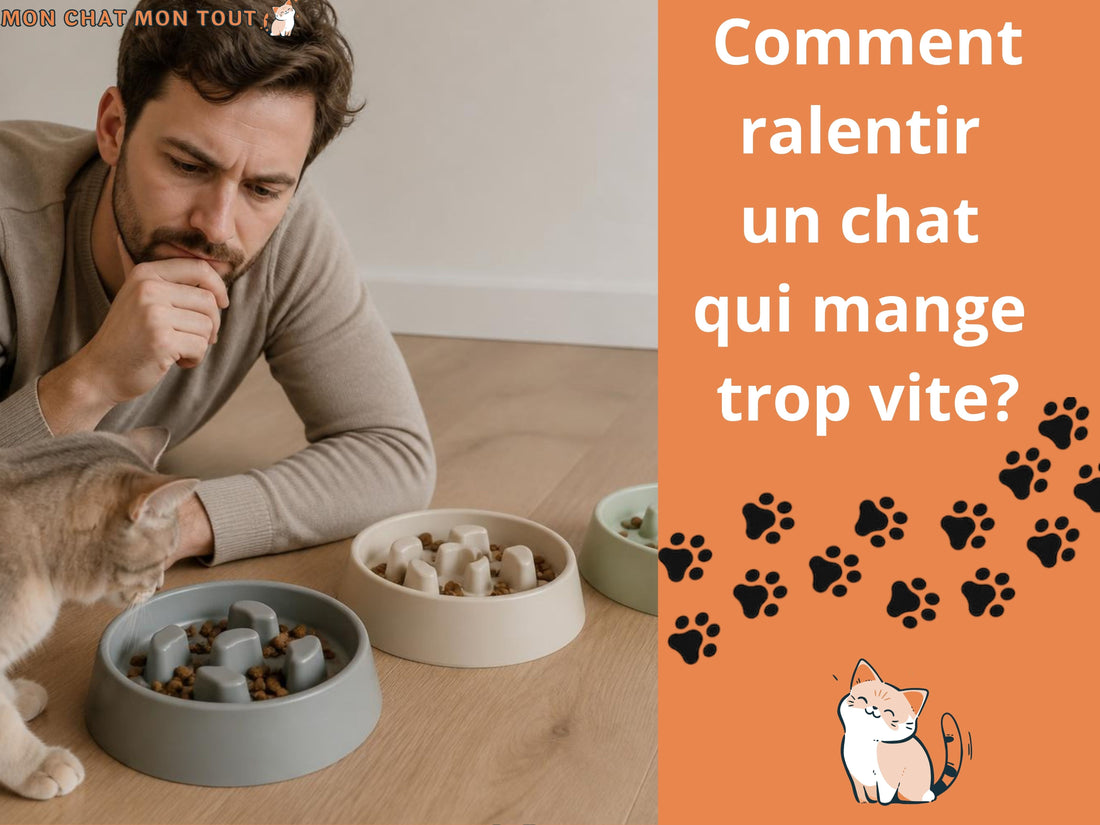Gamelle anti glouton chat : comment ralentir qui mange trop vite