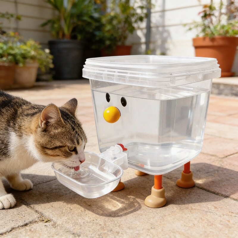 Chat distributeur eau-grande capacité boit 5L