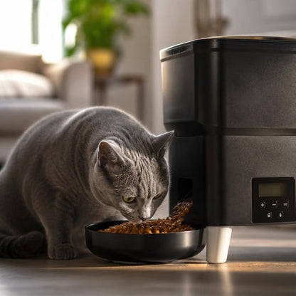 Distributeur Automatique de Croquettes pour Chat Repas Programmés et Sécurisés mange