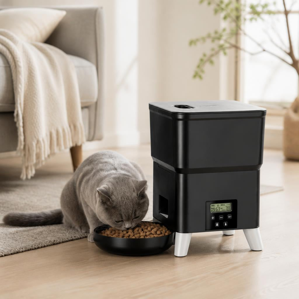 Distributeur Automatique de Croquettes pour Chat Repas Programmés et Sécurisés