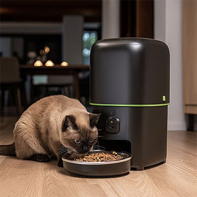 Distributeur automatique croquettes chat MonchatPlaniDis heure repas