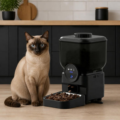 Distributeur automatique de croquettes chat Connecté caméra HD tranquillité