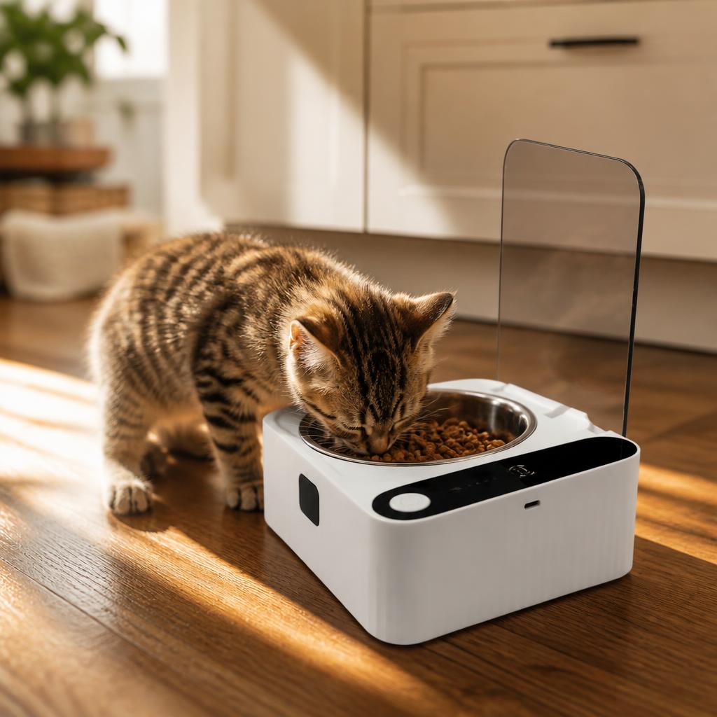 Distributeur automatique de croquettes pour chat Fermeture Intelligente chat mange