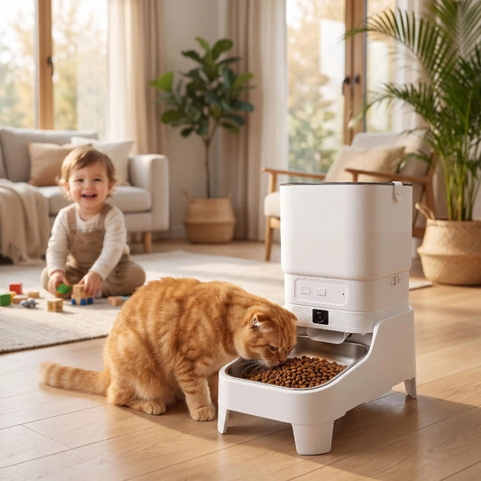 Distributeur croquette chat Connecté Caméra HD 4,5L simplicité