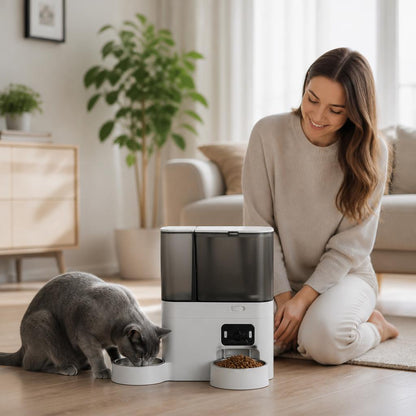 Distributeur croquette chat automatique Connecté 5G Caméra simplicité