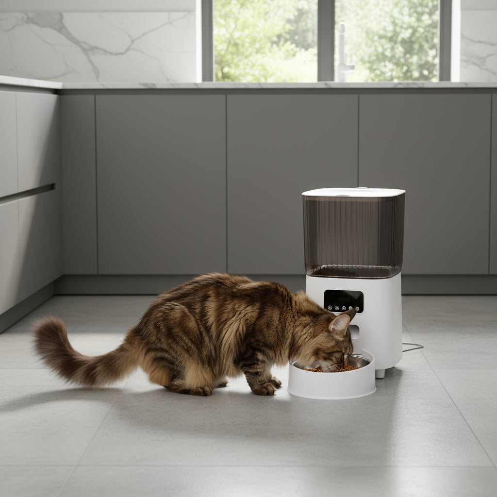 Distributeur croquettes chat contrôle direct distributeur