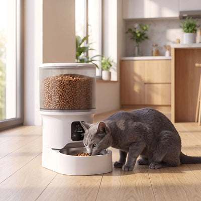 Distributeur croquettes chat automatique WiFi Connecté mange