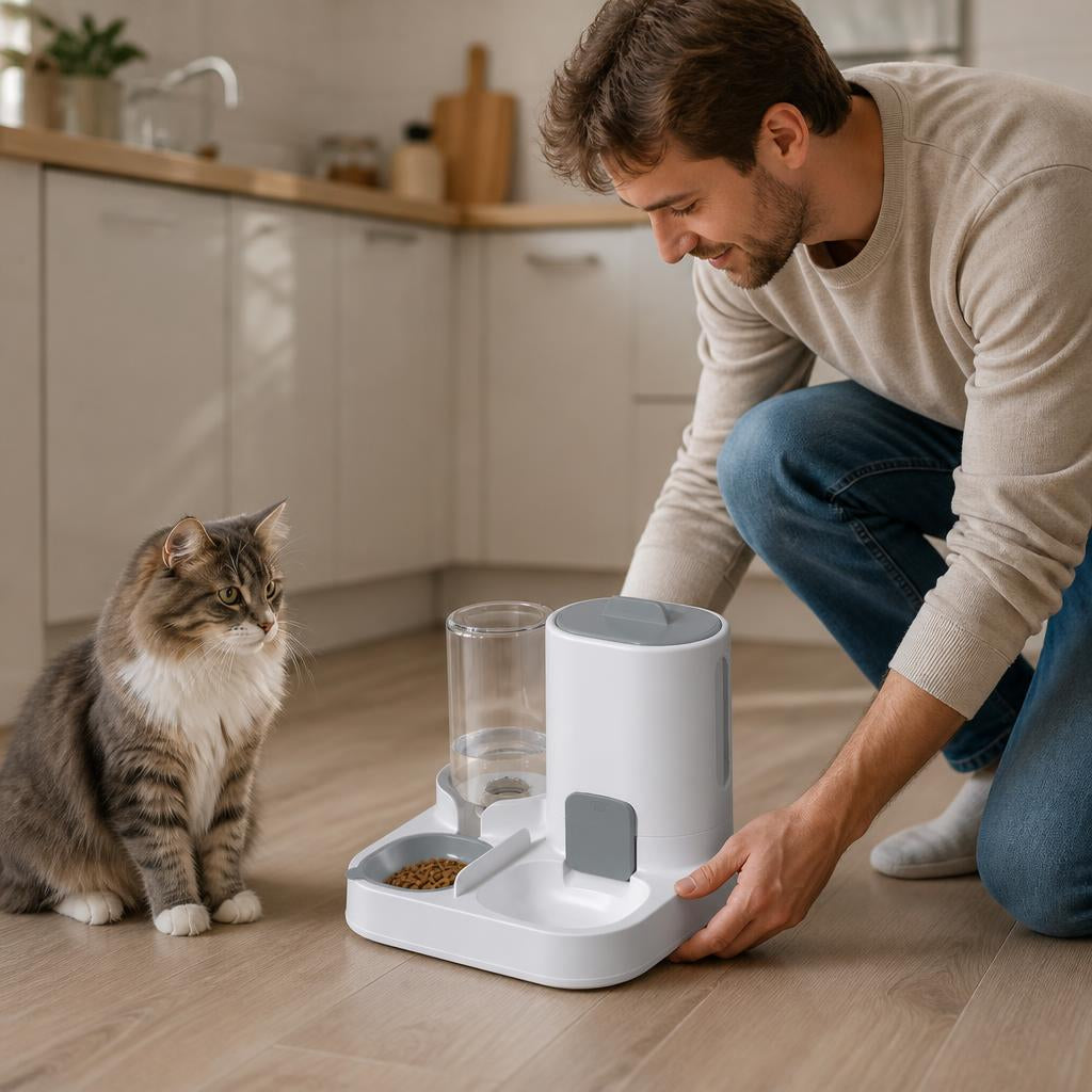 Distributeur croquettes pour chat MonDuoPratik liberté retrouvée