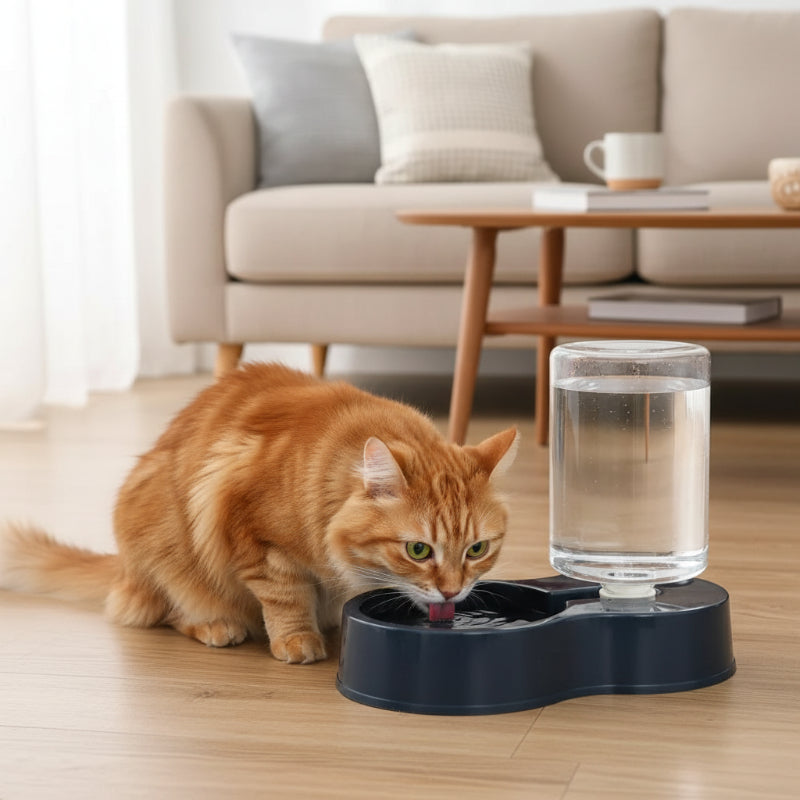 Distributeur d'eau pour chat-800mL bleu foncé