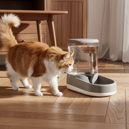 Distributeur d-eau pour chat MonChatDixo-3,8L gris