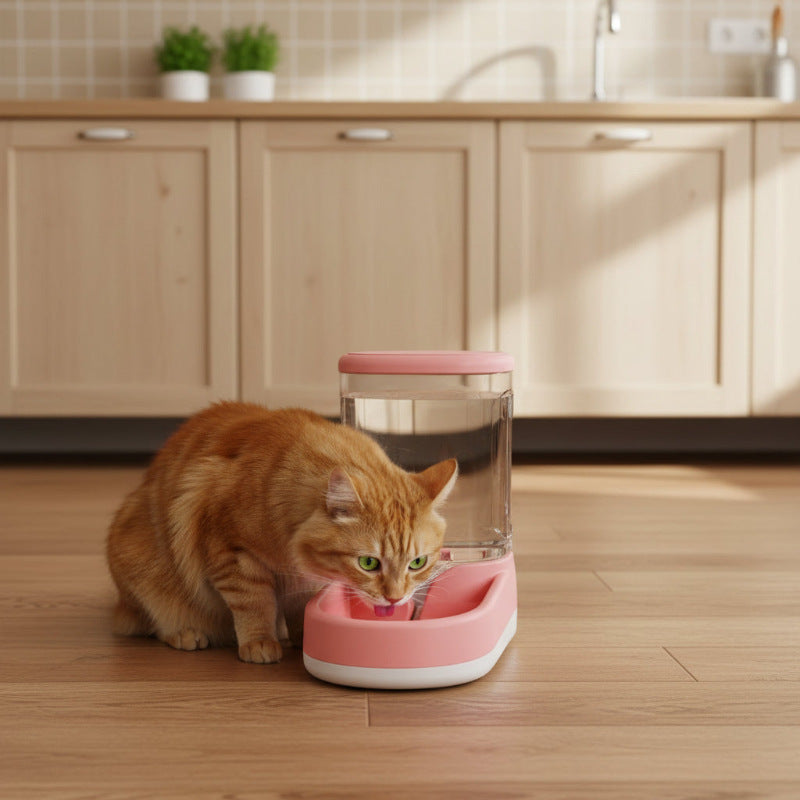 Distributeur d-eau pour chat MonChatDixo-3,8L rose