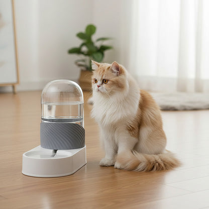 Distributeur d eau pour chat-remplissage automatique gris 3,8L