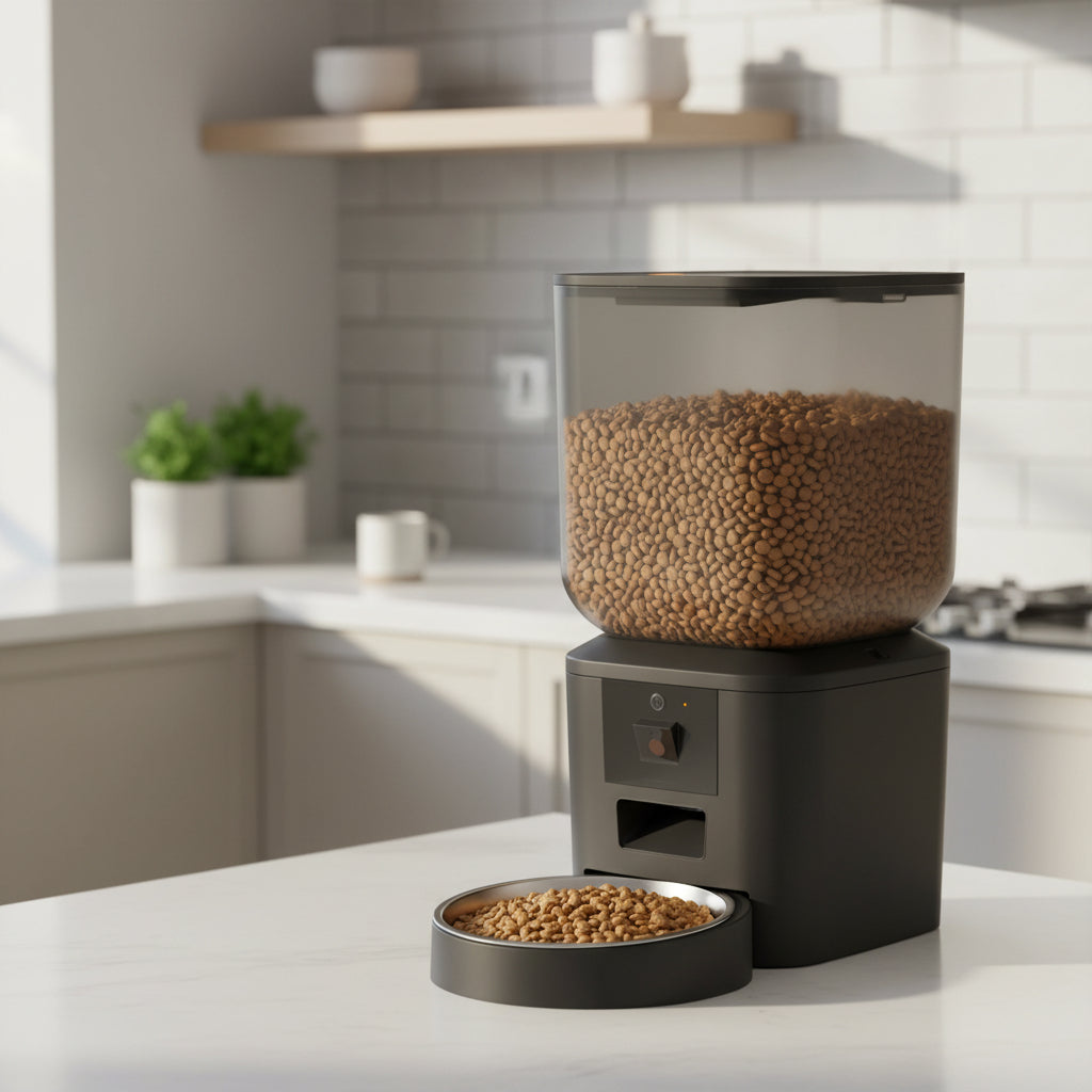 Distributeur de croquettes chat Programmable connecté avec caméra seul