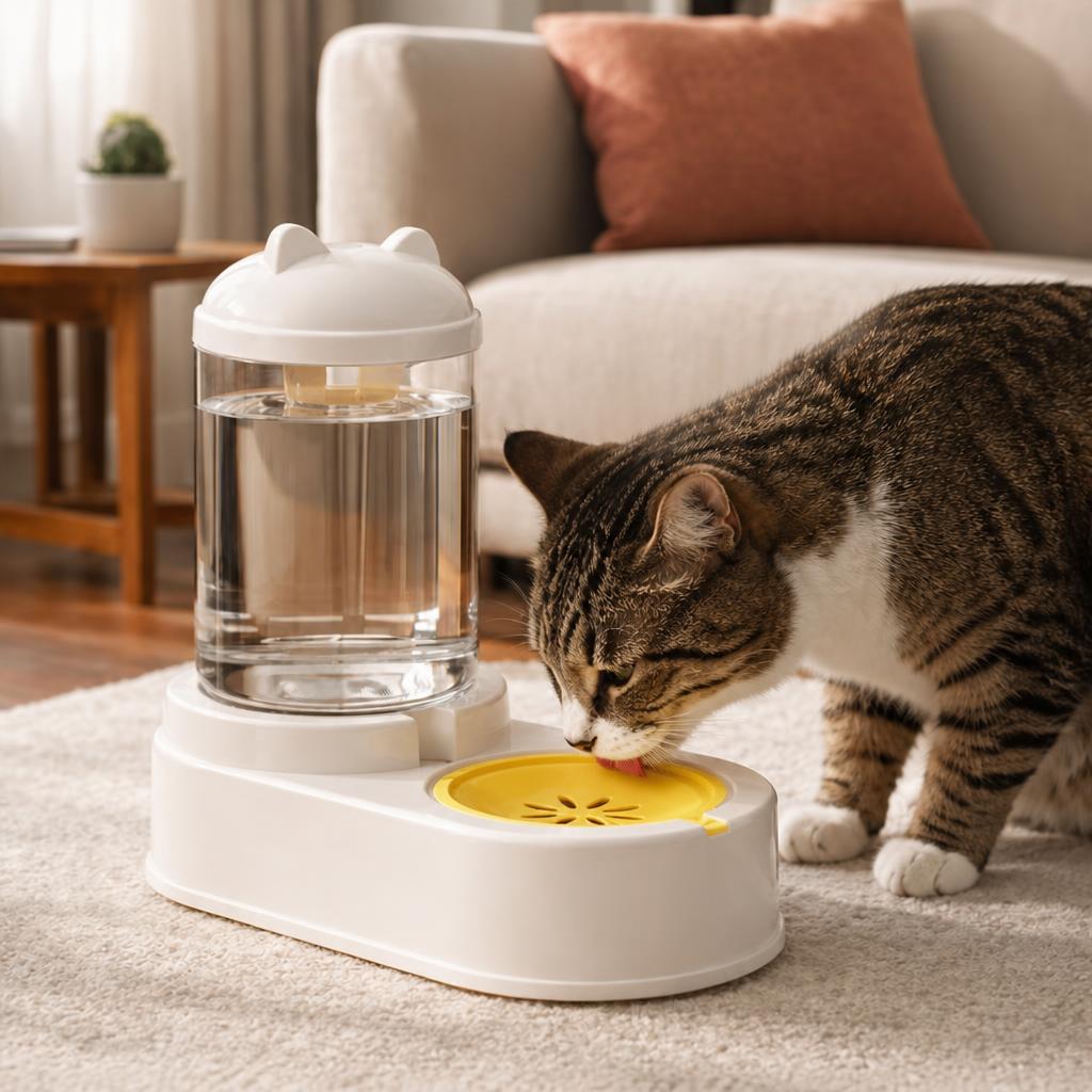 Distributeur eau chat MonChatEauFacile modèle blanc