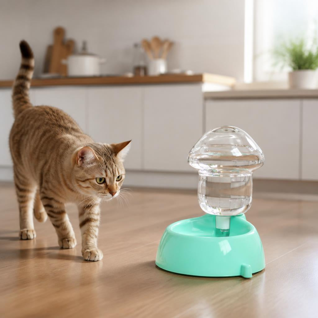 Distributeur eau pour chat Gravité Silencieux 500mL acces eau