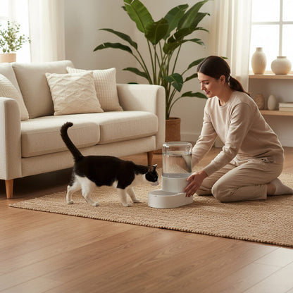 Distributeur eau pour chat MonChatHydraPure moins stress