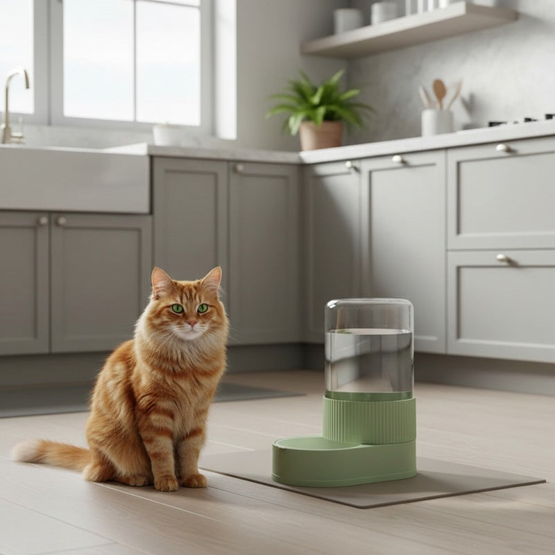 Distributeur eau pour chat MonChatHydraPure vert