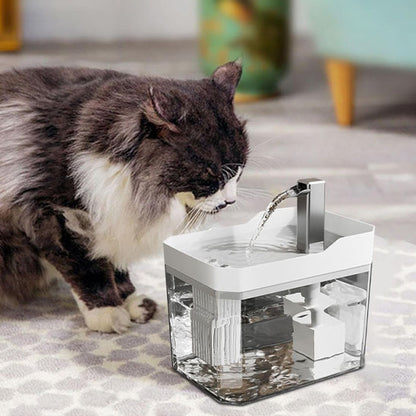Fontaine pour chat MonChatAquaFresh boit blanc transparent