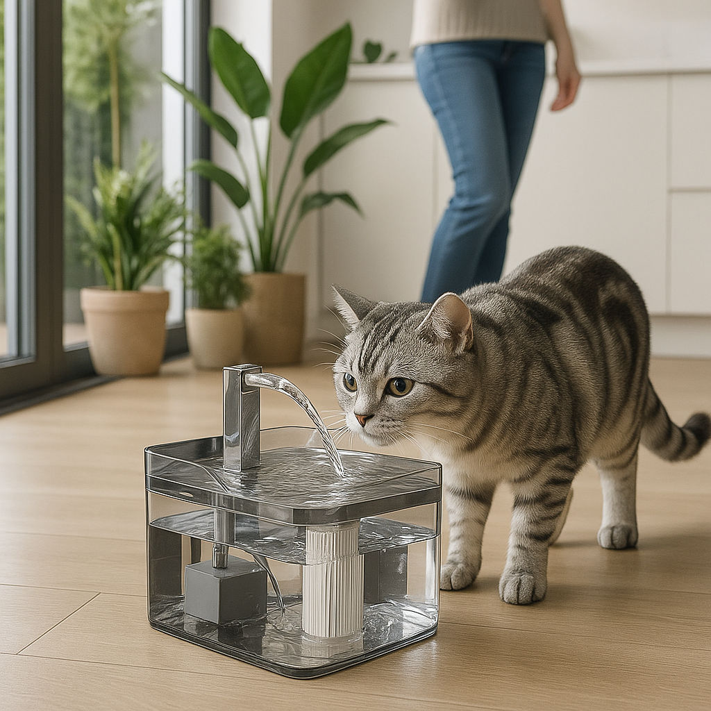 Fontaine pour chat MonChatAquaFresh
transparente