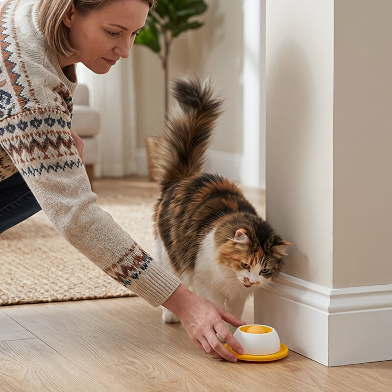 Gamelle anti glouton pour chat MonChatBalish fin des vomissements