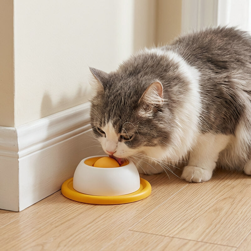 Gamelle anti glouton pour chat MonChatBalish repas apaisés