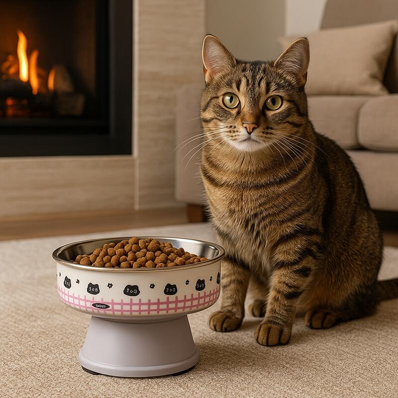 gamelle chat surélevée quotidien simplifié