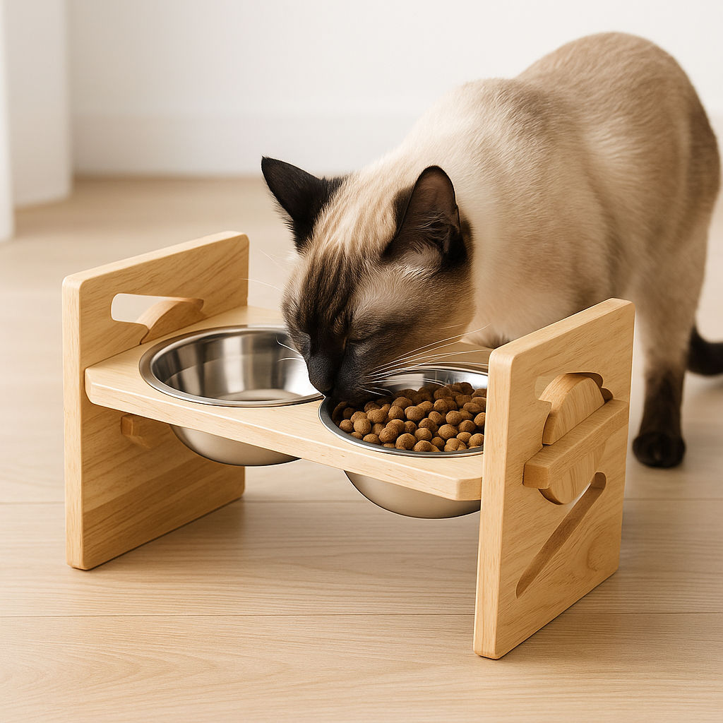 Gamelle pour chat surélevée Monchatgalevepro simple siamois