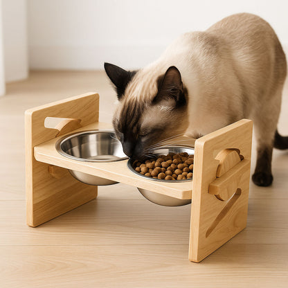 Gamelle pour chat surélevée Monchatgalevepro simple siamois