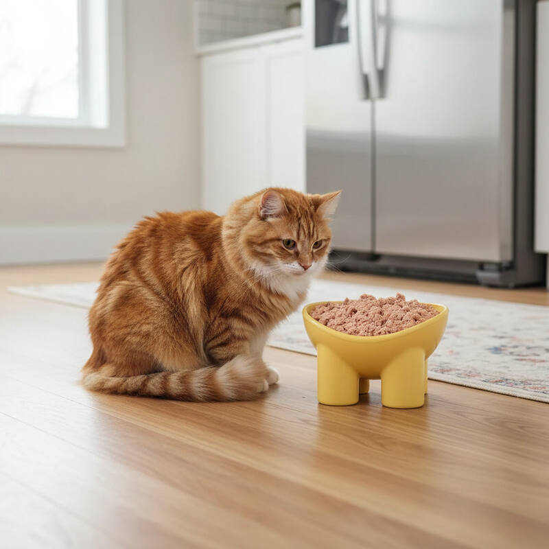 Gamelle surélevée chat MonBonRepas remplie
