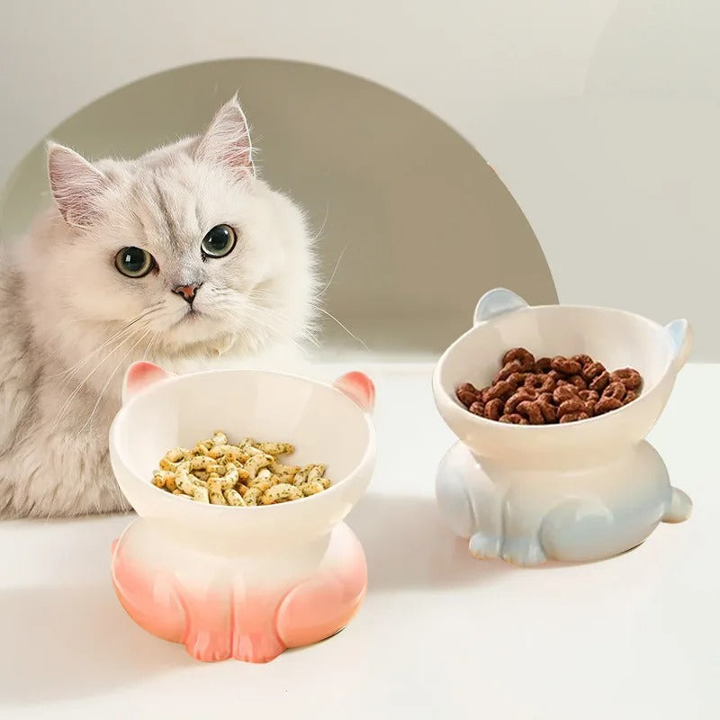 Gamelles surélevées chat Céramique premium meilleur confort