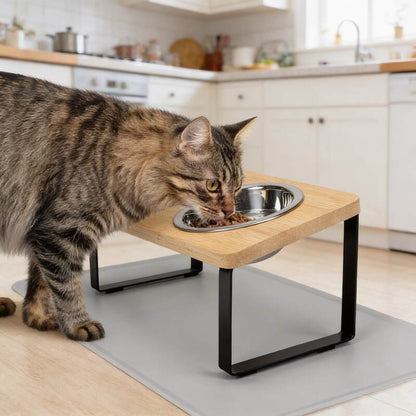 Gamelles surélevées chat MonDuoBolinox mange