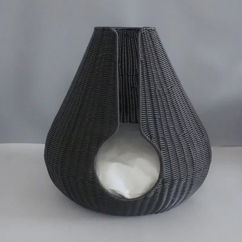 Panier chat osier design MonOsierStylé pour durer des années