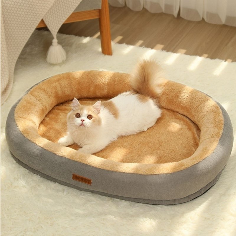 Panier chat pachat moelleux gris