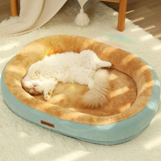 Panier chat pachat moelleux vert dodo dos