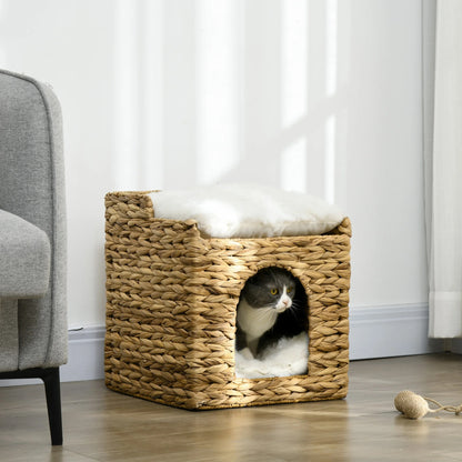 Panier chat rotin MonDoubleRefugeRotin espace dédié