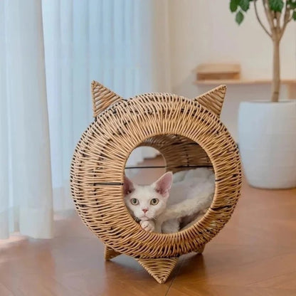 Panier chat rotin MonconfortRotin zéro stress