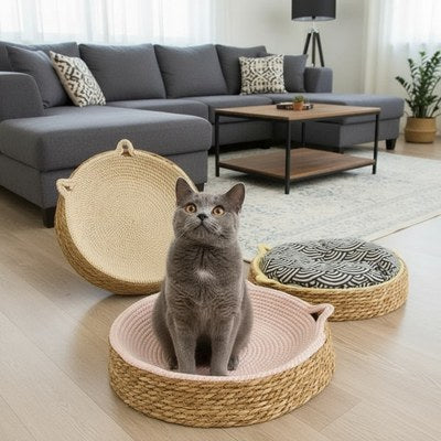 Panier osier chat MonChatDodoNaturel multiples modèles chat