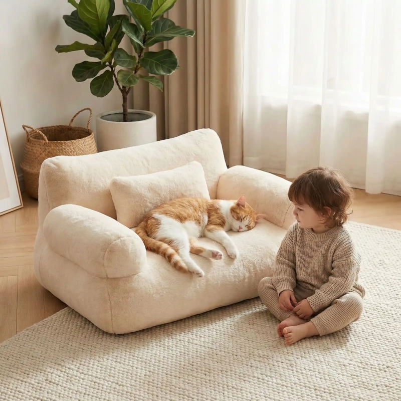 Canapé pour chat moncanachat beige L