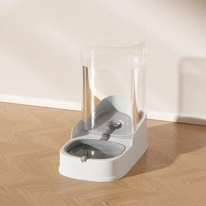 Distributeur croquettes chat eau gris
