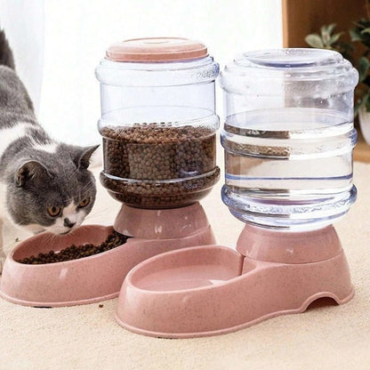 Distributeur croquettes et eau pour chat croquettes eau