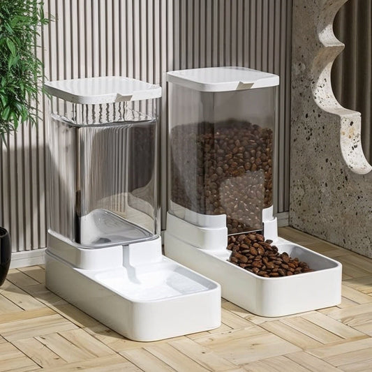 Distributeur de croquettes pour chat ensemble eau croquettes