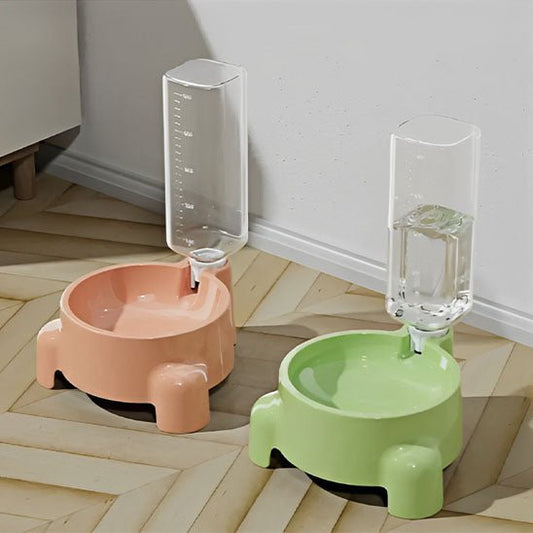 distributeur eau chat rose vert