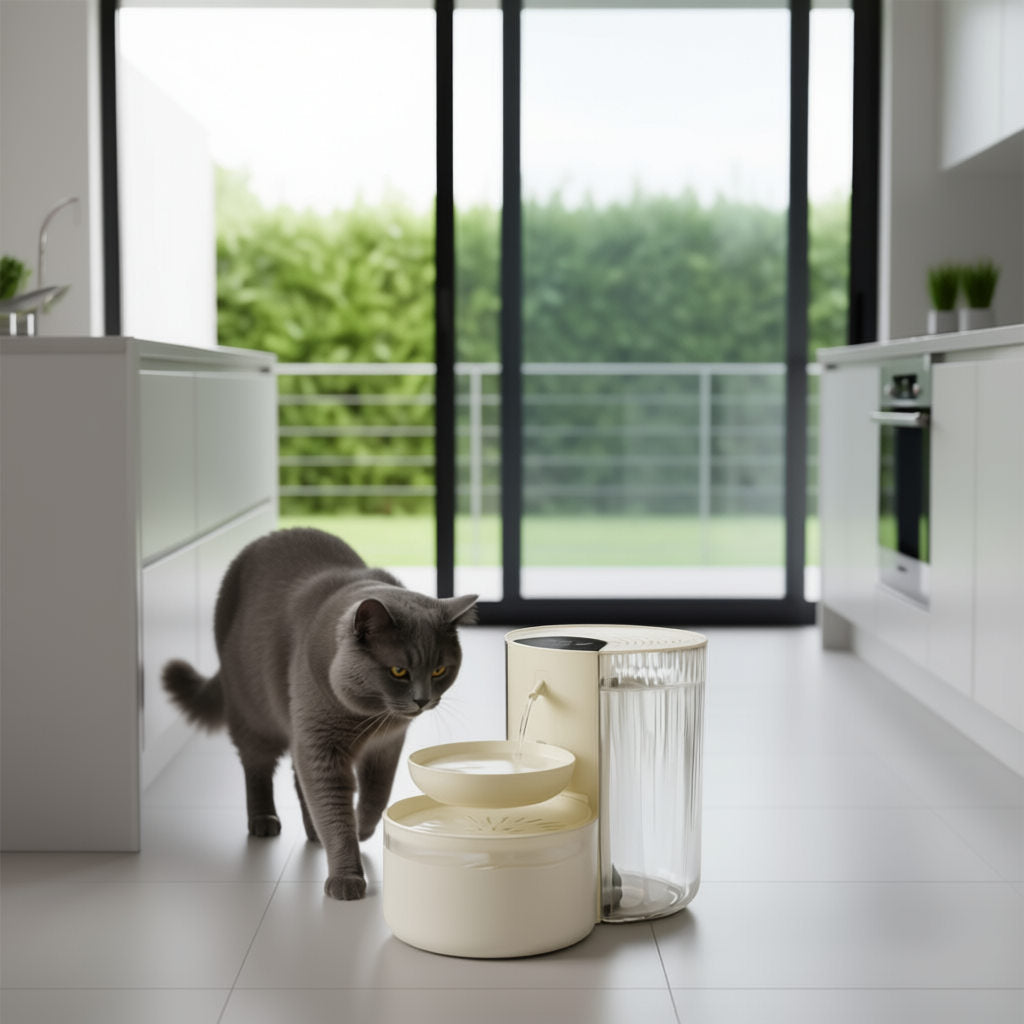 fontaine a eau chat monchatopure beau chat modèle transparent