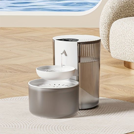 fontaine a eau chat monchatopure fumé seule