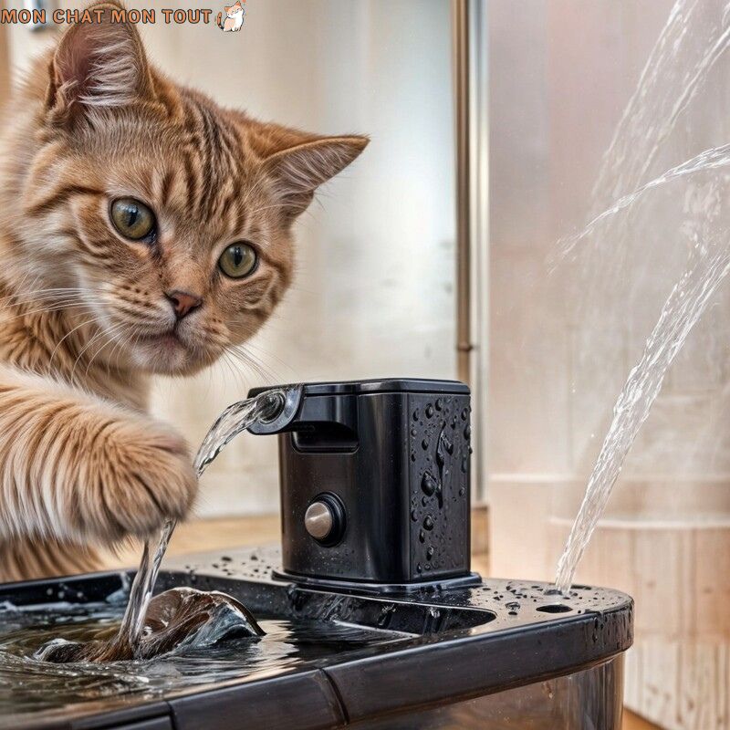 fontaine-à-eau-chat-patte