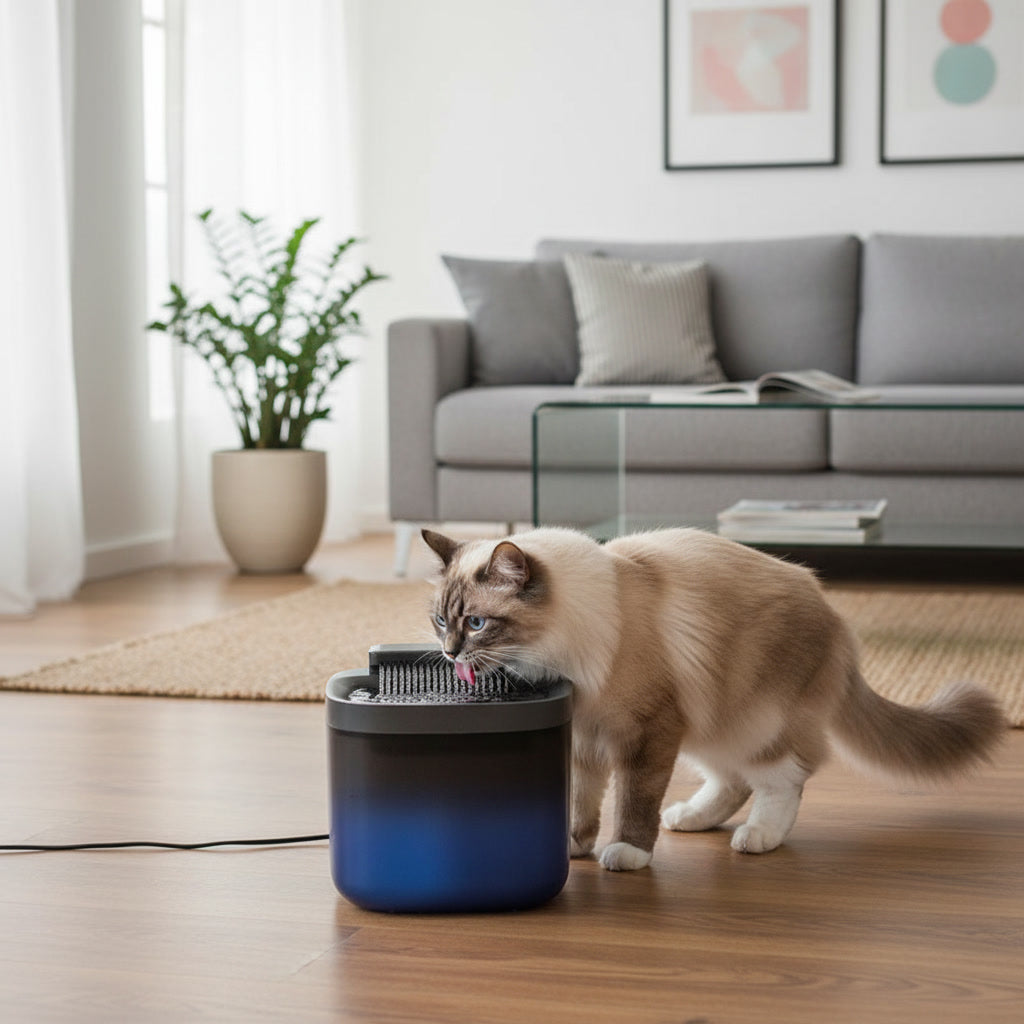 Fontaine chat MonChatJetPur noir