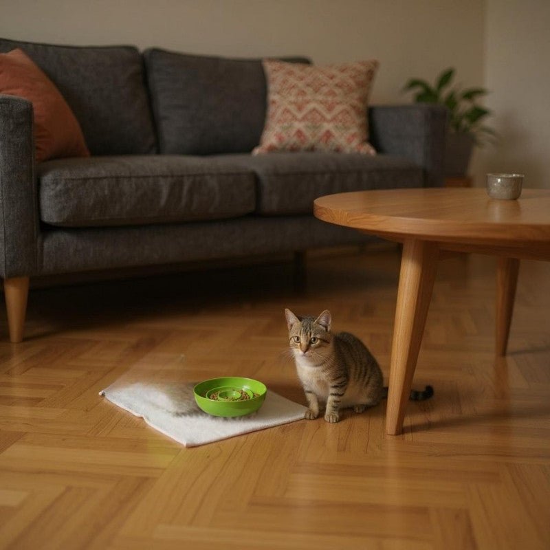 gamelle anti glouton chat verte