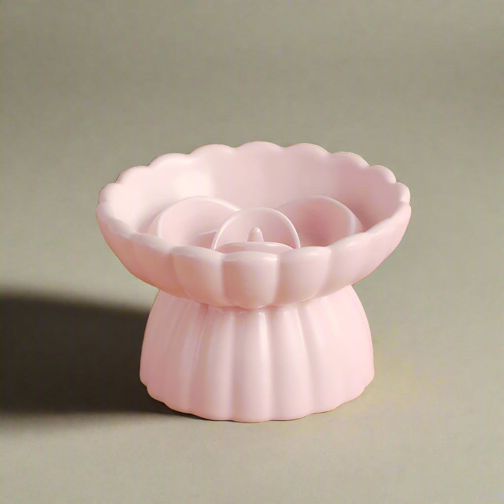 gamelle anti glouton chat rose